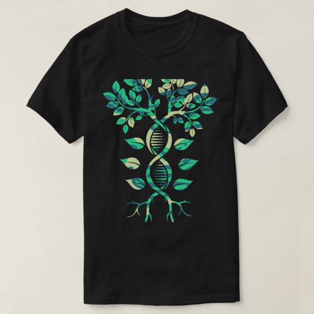 fanny DNA Tree Life Genetics Biologist T-Shirt (Design Front)