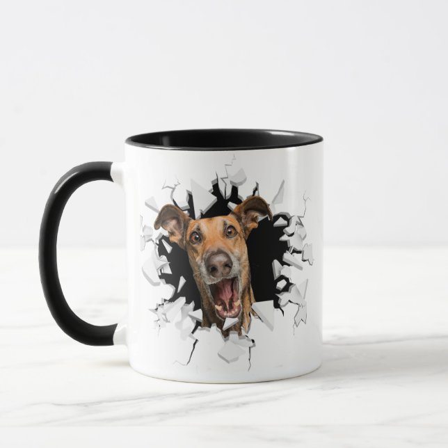 Fanny dog face   mug (Left)