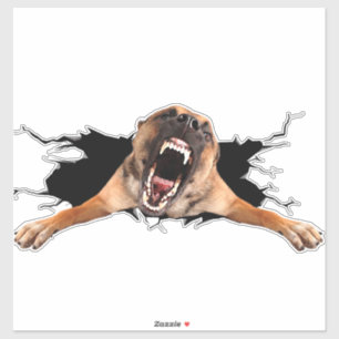 Fanny dog face sticker