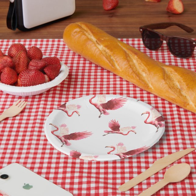 Fanny Flamingo paper plate (Picnic)