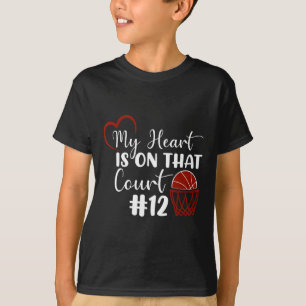 fanny My Heart is on that court #12  T-Shirt