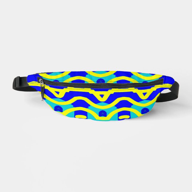 Fanny pack, Multicolor classic seamless design  Pack (Front)