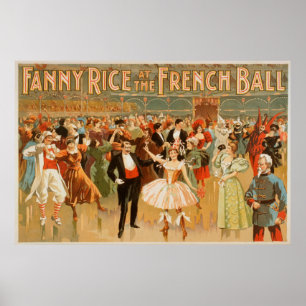 Fanny Rice at the French Ball Theatrical Poster