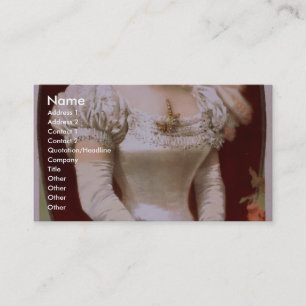 Fanny Rice, 'The Comedy Queen' Retro Theatre Business Card