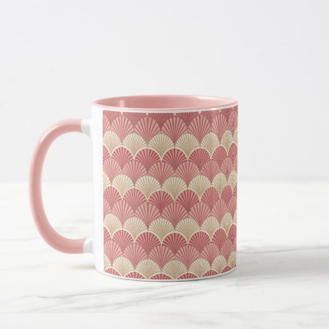 Fans Pink Mid-Century Mug (Left)