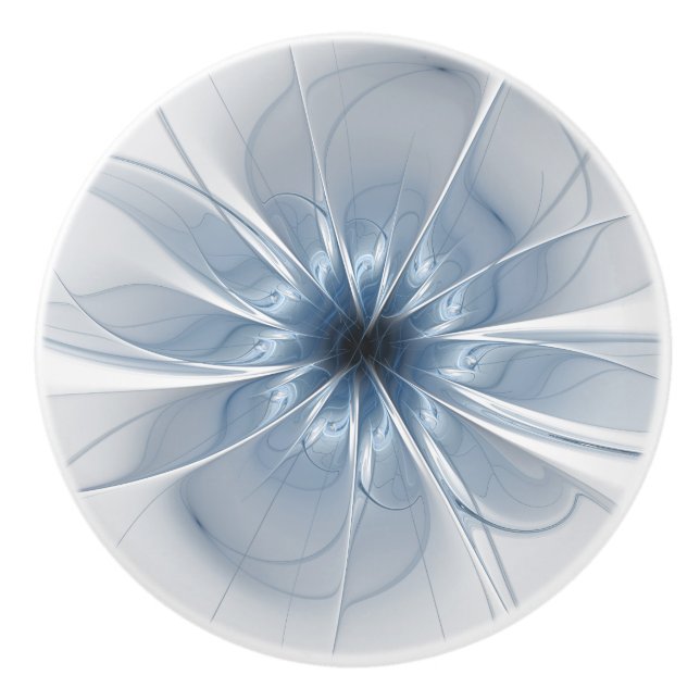 fansy fractal fleur ceramique bouton (Devant)