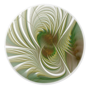 fansy fractal fleur ceramique bouton
