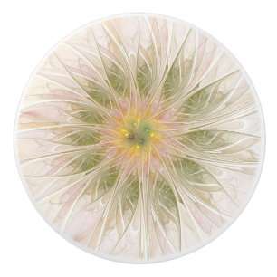 fansy fractal flower ceramic knob