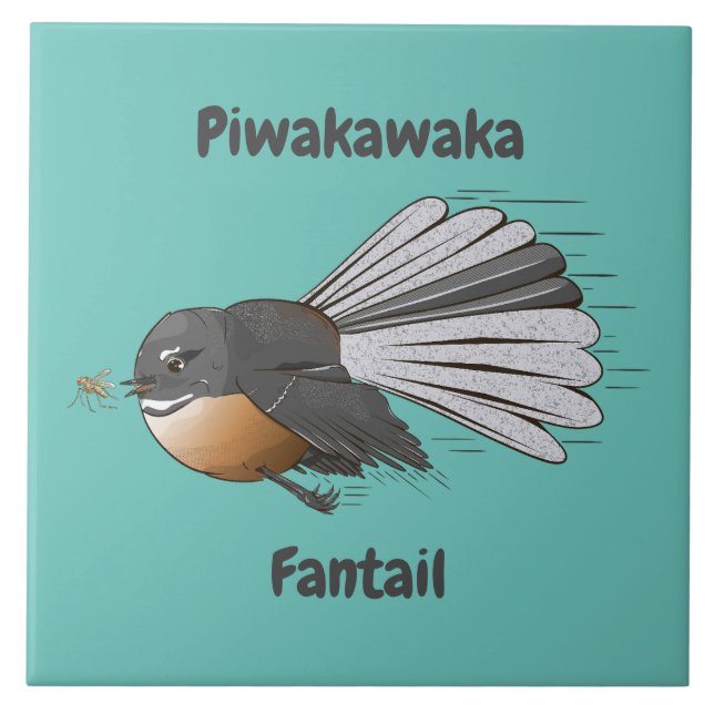 Fantail Piwakawaka Tile (Front)