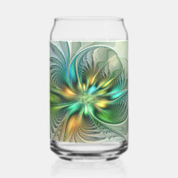 Fantaisie Abstraite Moderne Fleur Fractale Colorée