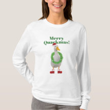 Fantaisie Canard Noël Joyeux Quackmas T-shirt