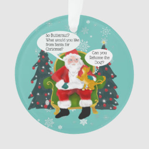 Fantaisie Chat Jaune Visite Père Noël Custom Chris