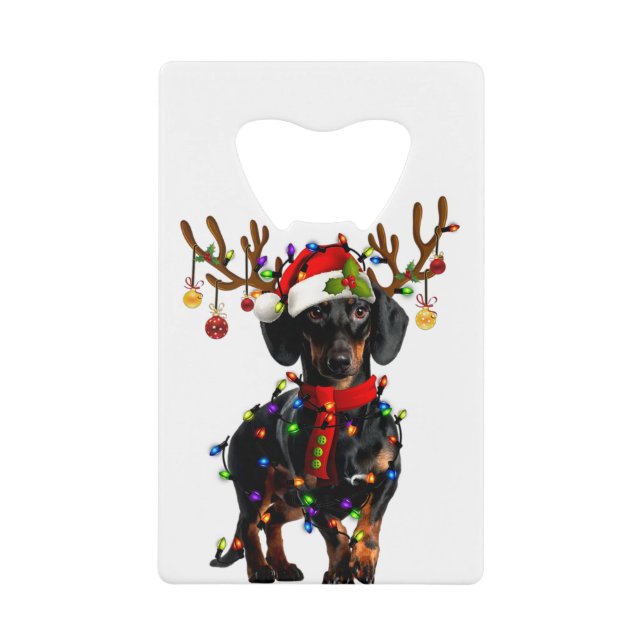 Fantaisie Dachshund Christmas Reindeer Christmas L (Devant)