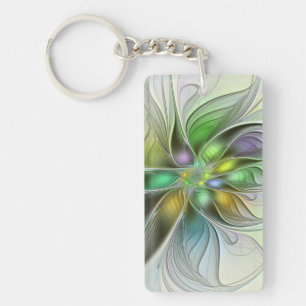 Fantaisie de fleurs colorées abstraite moderne fra