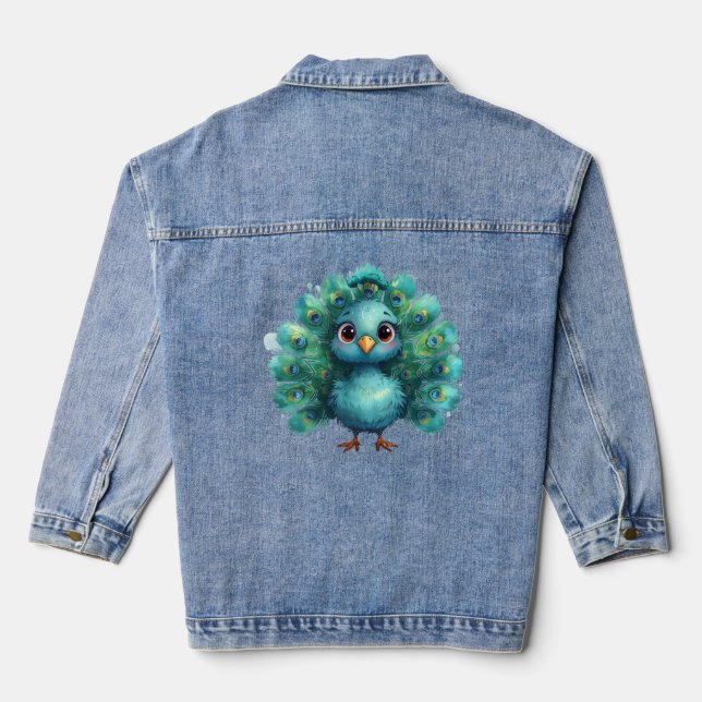 Fantaisie mignonne Paon bleu fantaisiste (Verso)