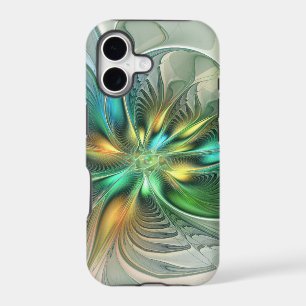 Fantaisie Moderne Abstraite Fleur Fractale Colorée