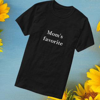 Fantaisie Noir "Le préféré de maman" T-shirt