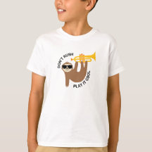 Fantaisie Trumpet paresse T-shirt pour enfants