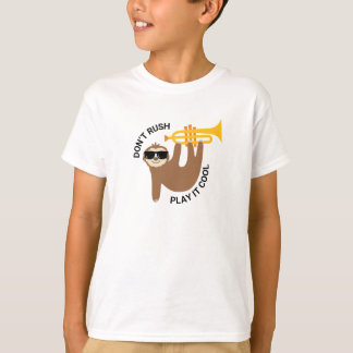 Fantaisie Trumpet paresse T-shirt pour enfants