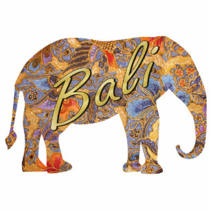 Fantasia Batik Elephant Sculpture Standing Photo Sculpture