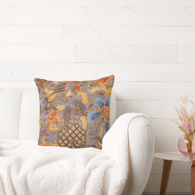 Fantasia Batik Throw Pillow (Couch)