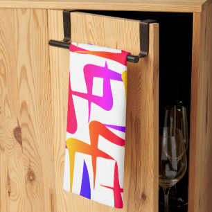Fantasievolle geometrische Formen Kitchen Towel