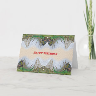 Fantasmagorical Cicada Birthday Card