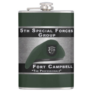Fantastic 5th Special Forces Group Hip Flask