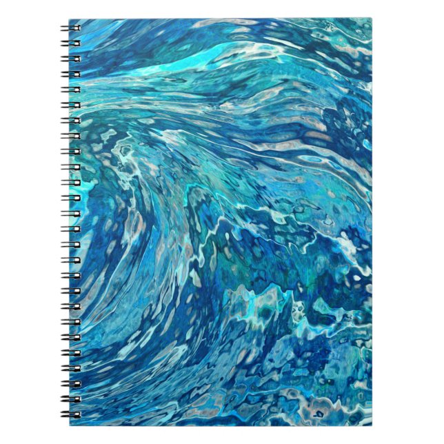 Fantastic Abstract Wave Notebook (Front)