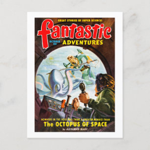 Fantastic Adventures (Oct, 1949) Postcard