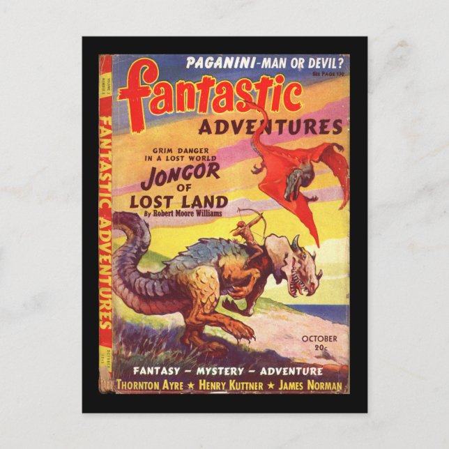 Fantastic Adventures v02 n08 (1940-10.Ziff-Davis)_ Postcard (Front)