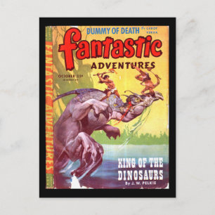 Fantastic Adventures v07 n04 (Oct 1945)_Pulp Art Postcard