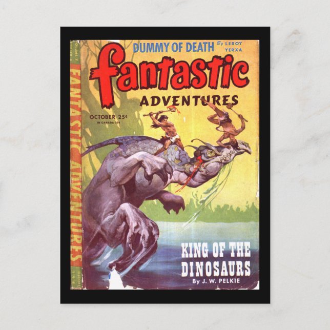 Fantastic Adventures v07 n04 (Oct 1945)_Pulp Art Postcard (Front)