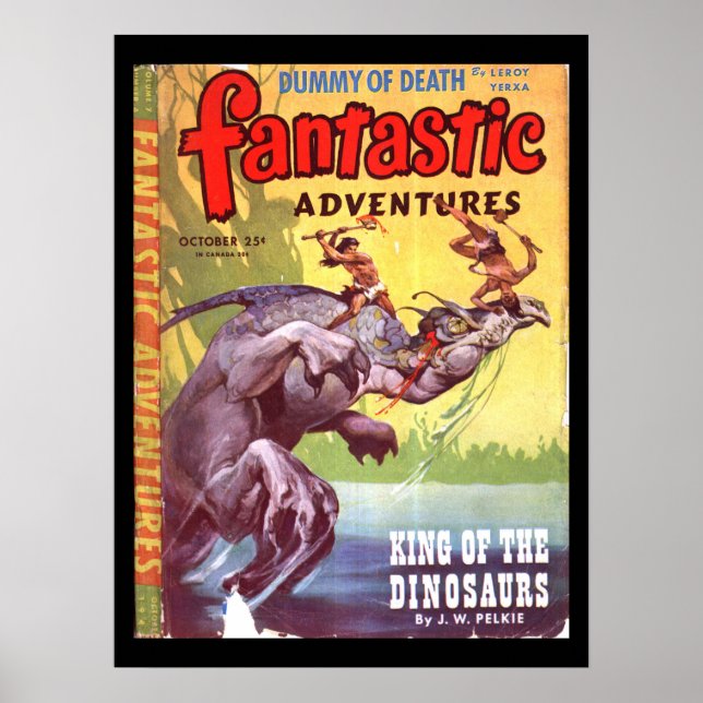 Fantastic Adventures v07 n04 (Oct 1945)_Pulp Art Poster (Front)