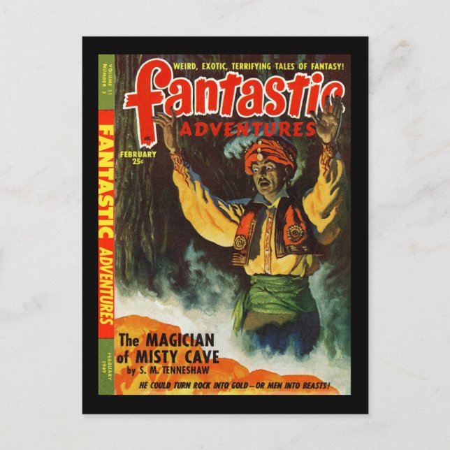 Fantastic Adventures v11 n02 (1949-02.Ziff-Davis)_ Postcard (Front)