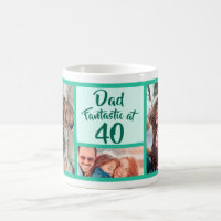 Fantastic at 40 Dad birthday photo collage