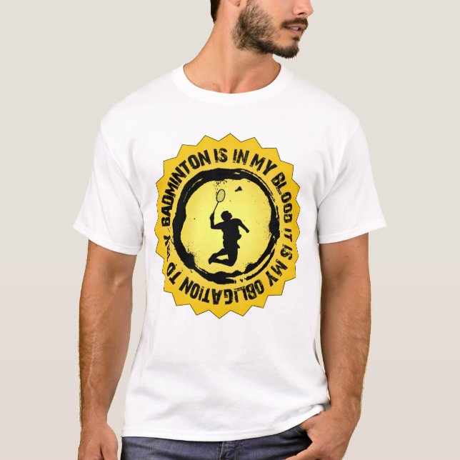 Fantastic Badminton Seal T-Shirt (Front)