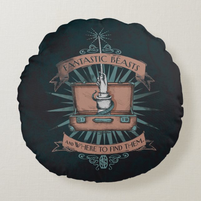 FANTASTIC BEASTS AND WHERE TO FIND THEM™ Briefcase Round Pillow (Front)