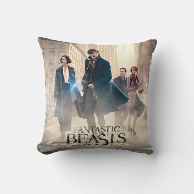 FANTASTIC BEASTS AND WHERE TO FIND THEM™ City Fog Throw Pillow (Front)