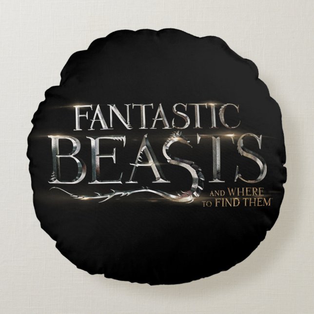 FANTASTIC BEASTS AND WHERE TO FIND THEM™ Logo Round Pillow (Front)