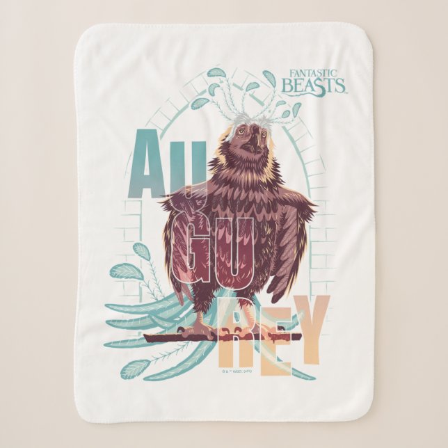 Fantastic Beasts Augurey Sherpa Blanket (Front)