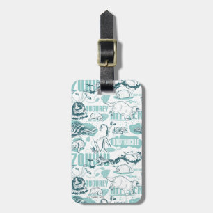Fantastic Beasts Blue Pattern Luggage Tag