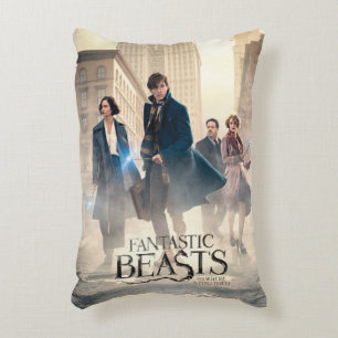 Fantastic Beasts City Fog Poster Decorative Pillow