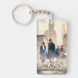 Fantastic Beasts City Fog Poster Keychain