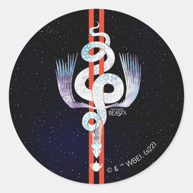 Fantastic Beasts Occamy Classic Round Sticker (Front)