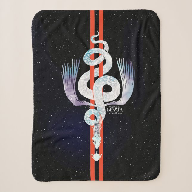 Fantastic Beasts Occamy Sherpa Blanket (Front)