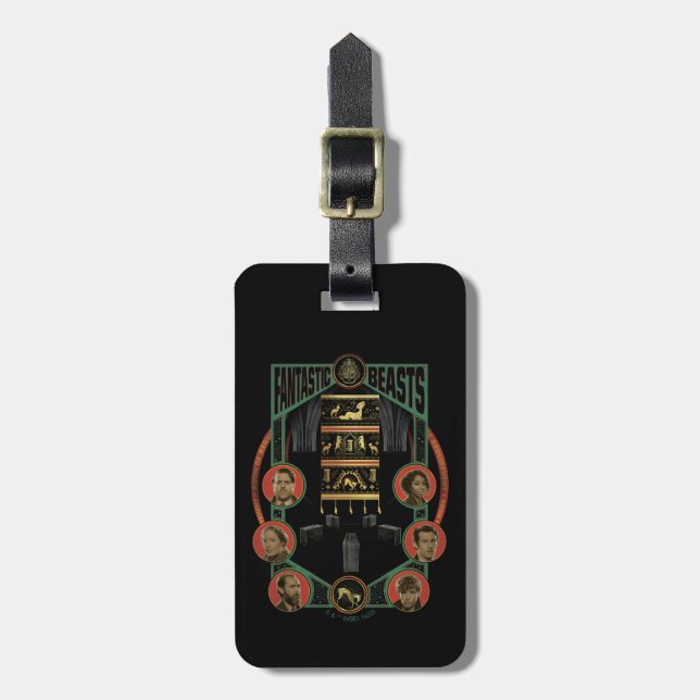 Fantastic Beasts Room of Requirement Graphic Luggage Tag (Front Vertical)
