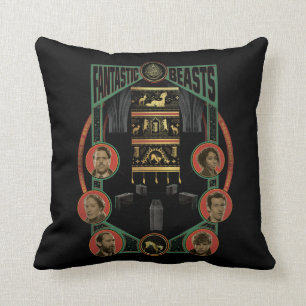 Fantastic Beasts Room of Requirement Graphic Throw Pillow