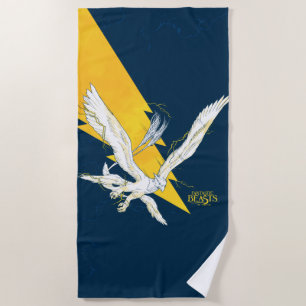 Fantastic Beasts Thunderbird Beach Towel