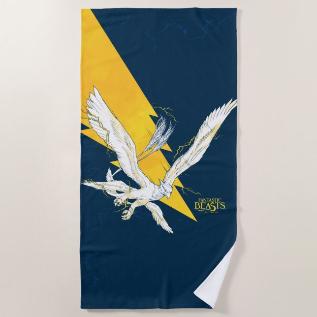 Fantastic Beasts Thunderbird Beach Towel (Front)